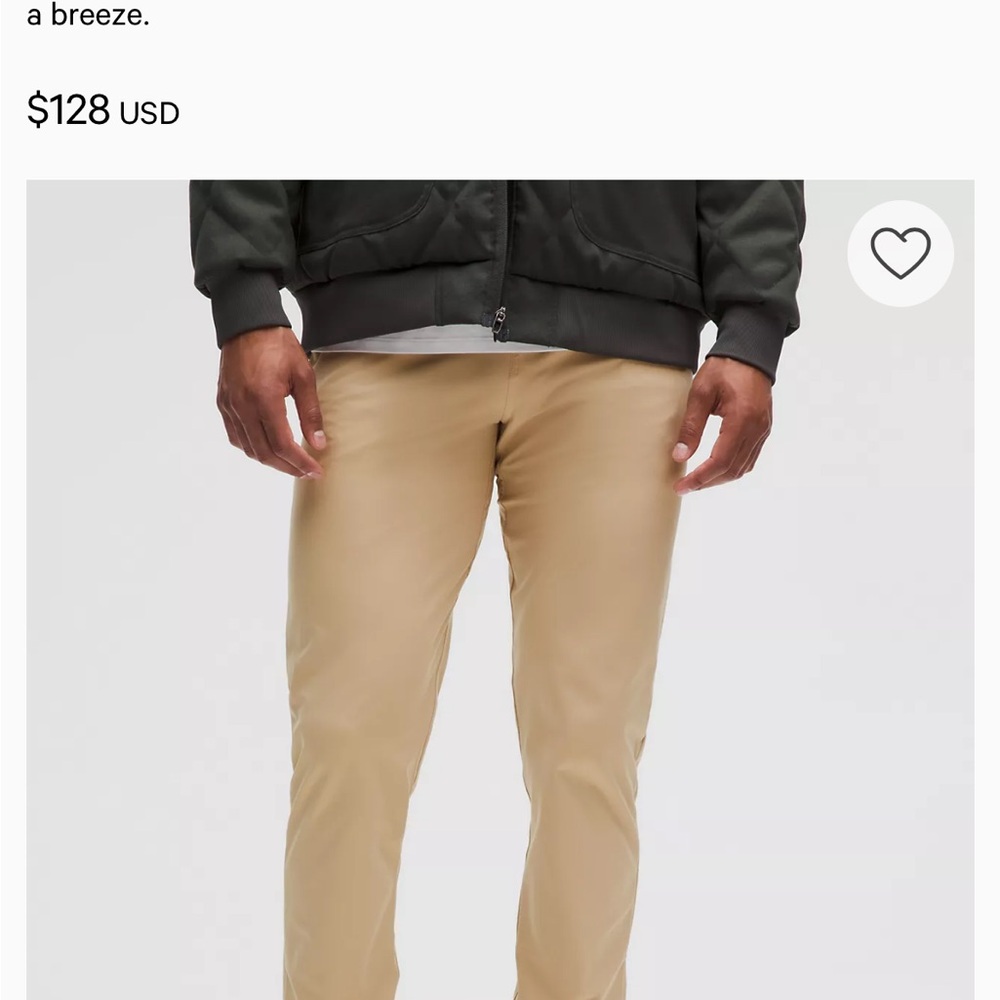 Lululemon Athletica Tan Chino Pants